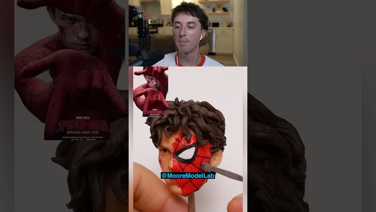 Spiderman With Clay Sculpture 😱🤯