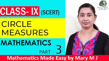 SCERT Class 9 | Circle Measures | Ms. Mary M J - Part 3
