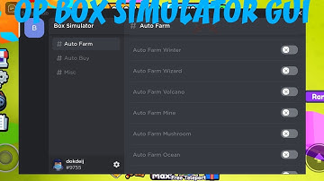 Roblox box simulator OP gui (Arceus x v2) (if the script dont show in description refresh)