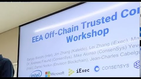 iExec, Microsoft & Intel present the TCF Trusted Compute Framework @ Devcon (EEA token & other uses)