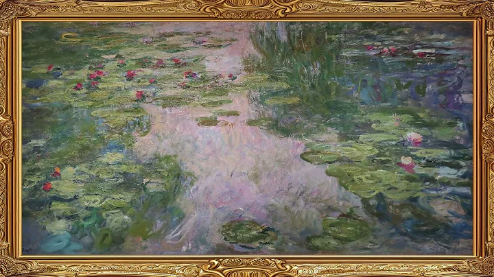 Claude Monet Water Lilies Series Frame TV Art Vintage Paintings Screensaver Framed 4K HD Wallpaper