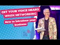 How to introduce your business:  Steve Bustin keynote speech