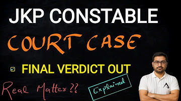 JKP Constable Court Case Final Verdict Out 2025 | Big update for JKSSB Aspirants | JKP Constable