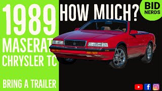 Why Would Anyone Want a 1989 Maserati Chrysler TC?