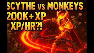 SCYTHE vs MONKEYS: 200K+ XP/HR in Max Gear (Sunfire Fanatic Build) – OSRS MM2
