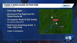 Family displaced after structure fire in Franklin County, NY