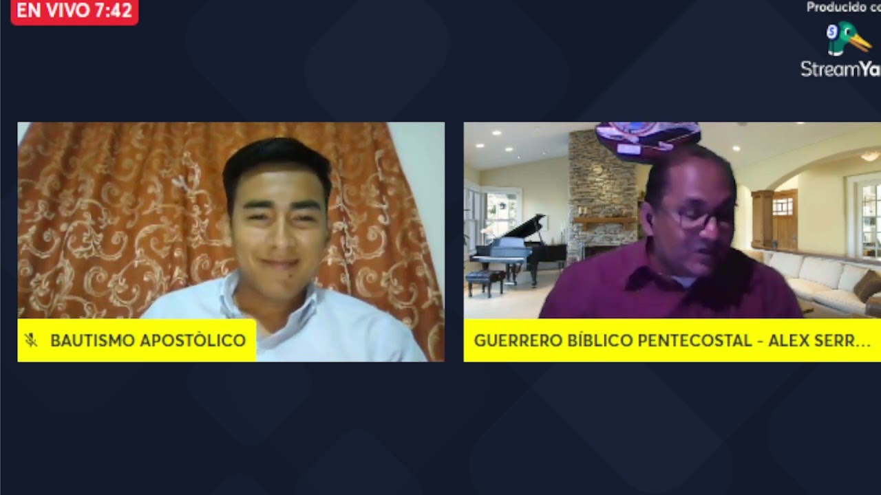 DEBATE EL BAUTISMO APOSTÓLICO - ERUDITO MAESTRO TRINITARIO ALEXANDER DIAZ VS UNICITARIO ALEX SERRATO