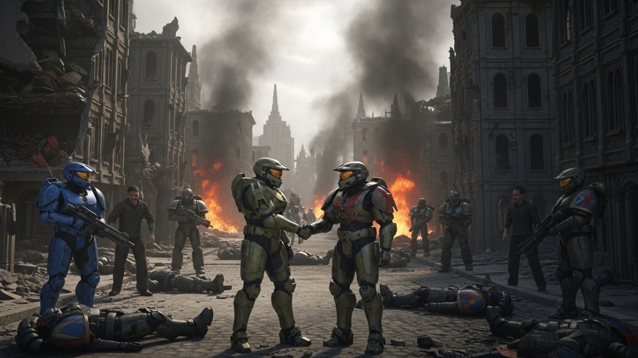 What If Master Chief Led A Spartan Battalion Into Warhammer 40K?