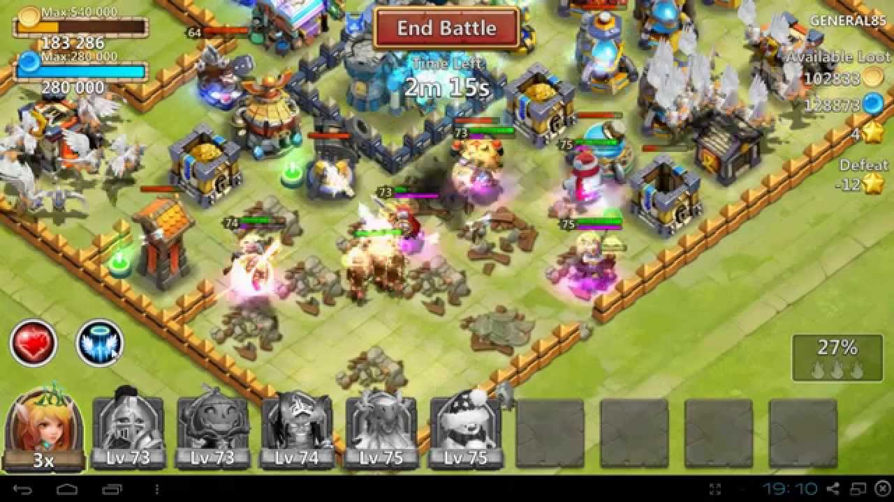 Castle Clash -  raid with hero lv 70+