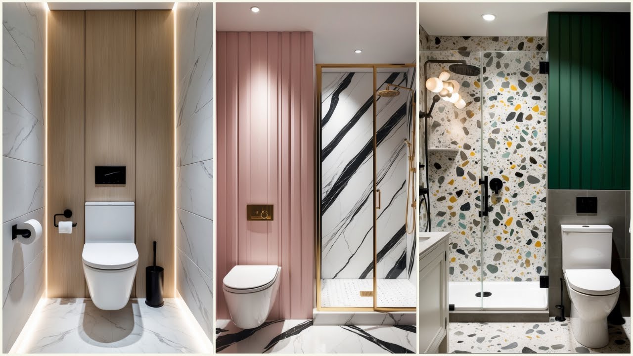 Beautiful Bathroom Floor Tiles and Wall Tiles Design Ideas Contrasting Trendy Bathroom Tile Designs