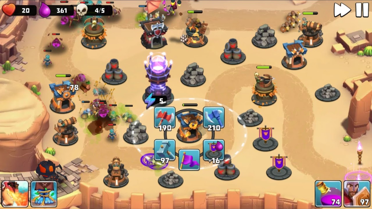 Castle Creeps TD - Chapter 32 Level 128 Shadeless - New Hero 3 Stars (Without Sentinel)