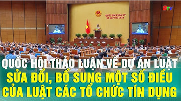 Quốc hội thảo luận về dự án Luật sửa đổi, bổ sung một số điều của Luật các tổ chức tín dụng