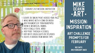 February Mission: Inspiration Art Journal Page
