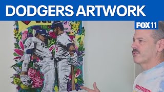 Dodgers artwork on display in Chinatown  | FOX 11 LA