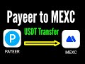 How to Transfer USDT from Payeer Wallet to MEXC / payeer to mext transfer