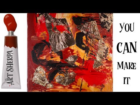 Easy Abstract painting Relaxing Pallet Knife Art for beginners