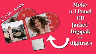 Diy How To Make A 3 Panel Cd Jacketdigipak With Digitrays - Easy To Do 2 Cds Booklet