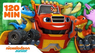 Blaze et les Monster Machines | Compilation des sauvetages d'animaux 🐯 | 2 HEURES | Nickelodeon Jr.