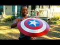 Sam Wilson Training With Captain America S Shield The Falcon And The Winter Soldier TV Series