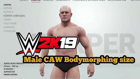 WWE 2K19 Best Male Bodymorphing and try to Create a Yokozuna CAW