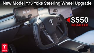 How to Install Tesla Model Y/3 Yoke Steering Wheel by Authorized Installer #tesla #teslamodely