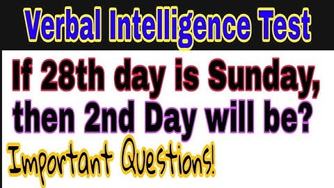 Basic Time Sequence Reasoning Tricks | Verbal Intelligence Test