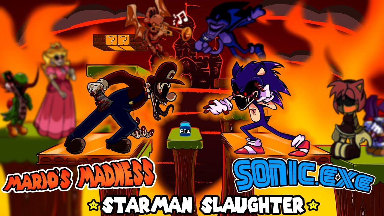 Starman Slaughter but it's Mario's Madness vs Sonic.exe