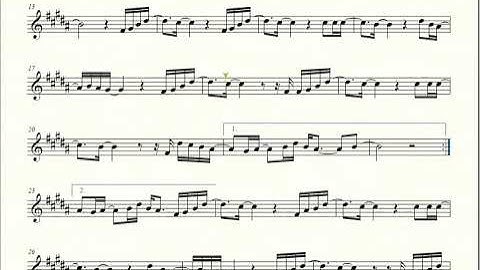 Partitura SUBLIME - Fhop Music - Sax Alto