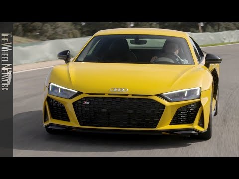 2019-audi-r8-coupe-|-vegas-yellow-|-track-driving,-interior,-exterior