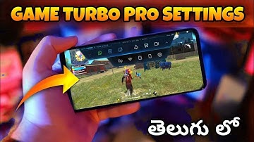 Game turbo setting freefire telugu || Best setting freefire in telugu