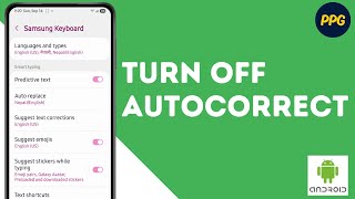 How to turn off AutoCorrect on android ?