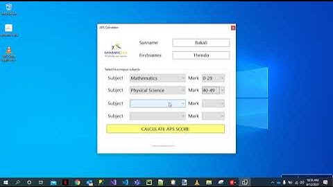 C# Desktop Application and SQL Database : APS Score Application   Part 2