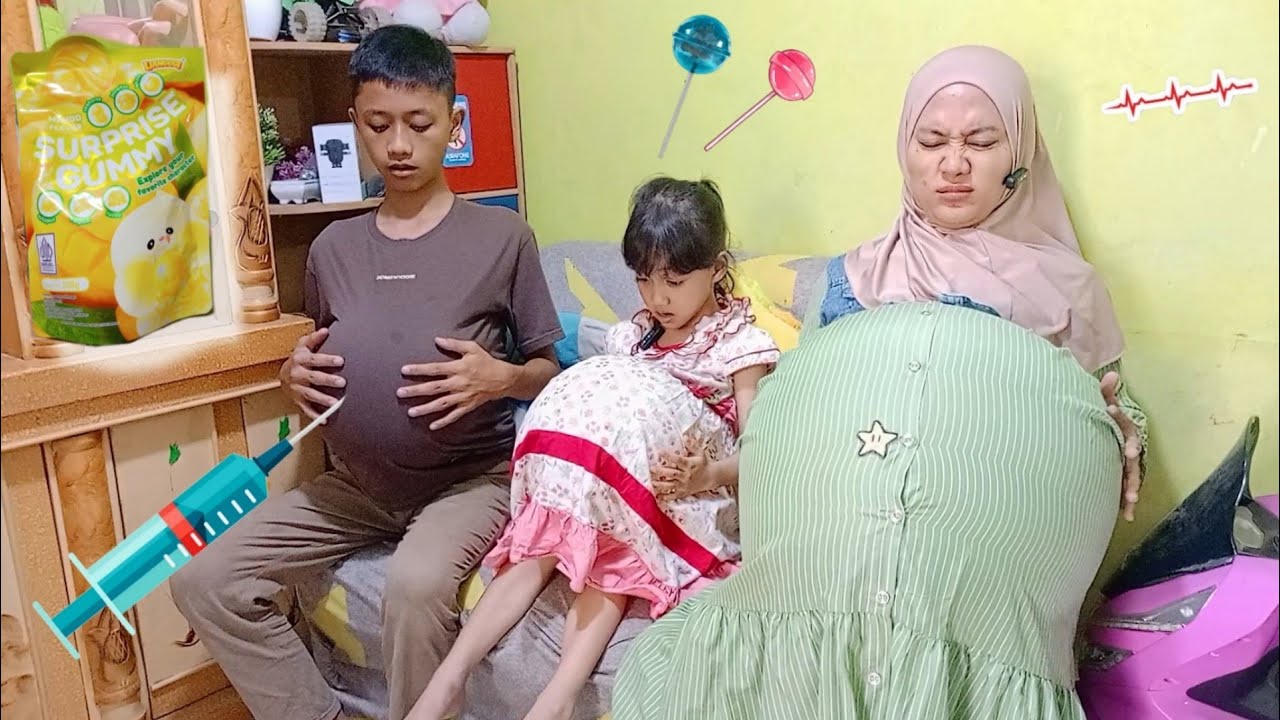 BORONG PeRmEN JELI KUPAS🍬🍭 TIBa2 HAMIL BER3 ⁉️ lahiran bareng bayinya ga mirip | Zeline vlog