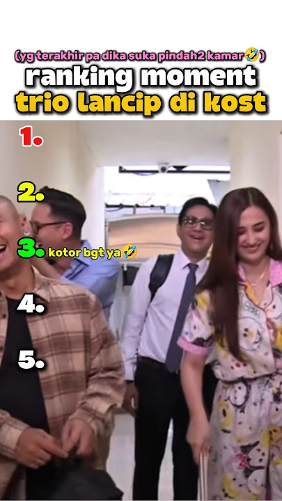 ketika trio lancip main ke kosan🤣
