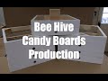 Bee hive candy board production with details