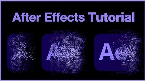 Particle Logo Reveal - After Effects Particular Tutorial. With Template