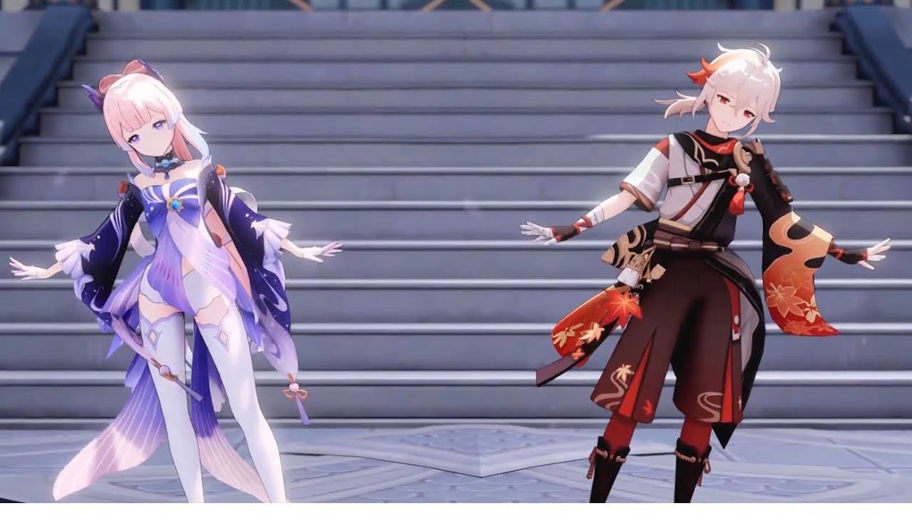 原神mmd心海 万叶 就是跳个舞 不牵手 Genshin Impact Youtube