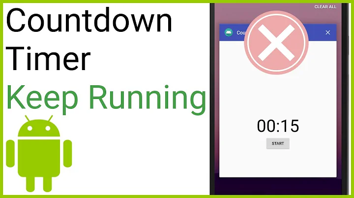 Countdown Timer Part 3 - KEEP TIMER RUNNING WHEN CLOSING THE APP (NO SERVICE)