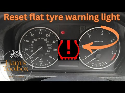How to reset TPMS tyre pressure monitor system BMW - YouTube