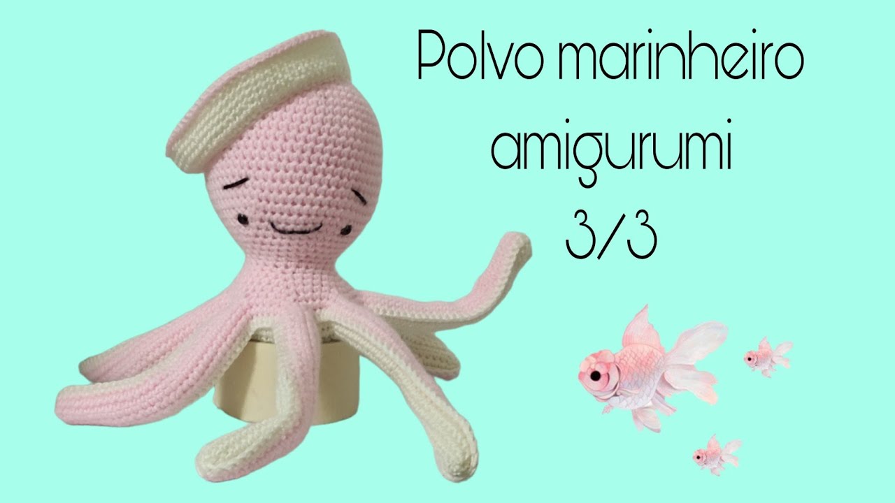 Polvo marinheiro amigurumi 3/3