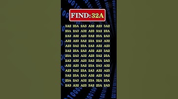 ⚡ Find the number 32A — Hard Eye Test Challenge | Can You Spot It Fast? #shorts