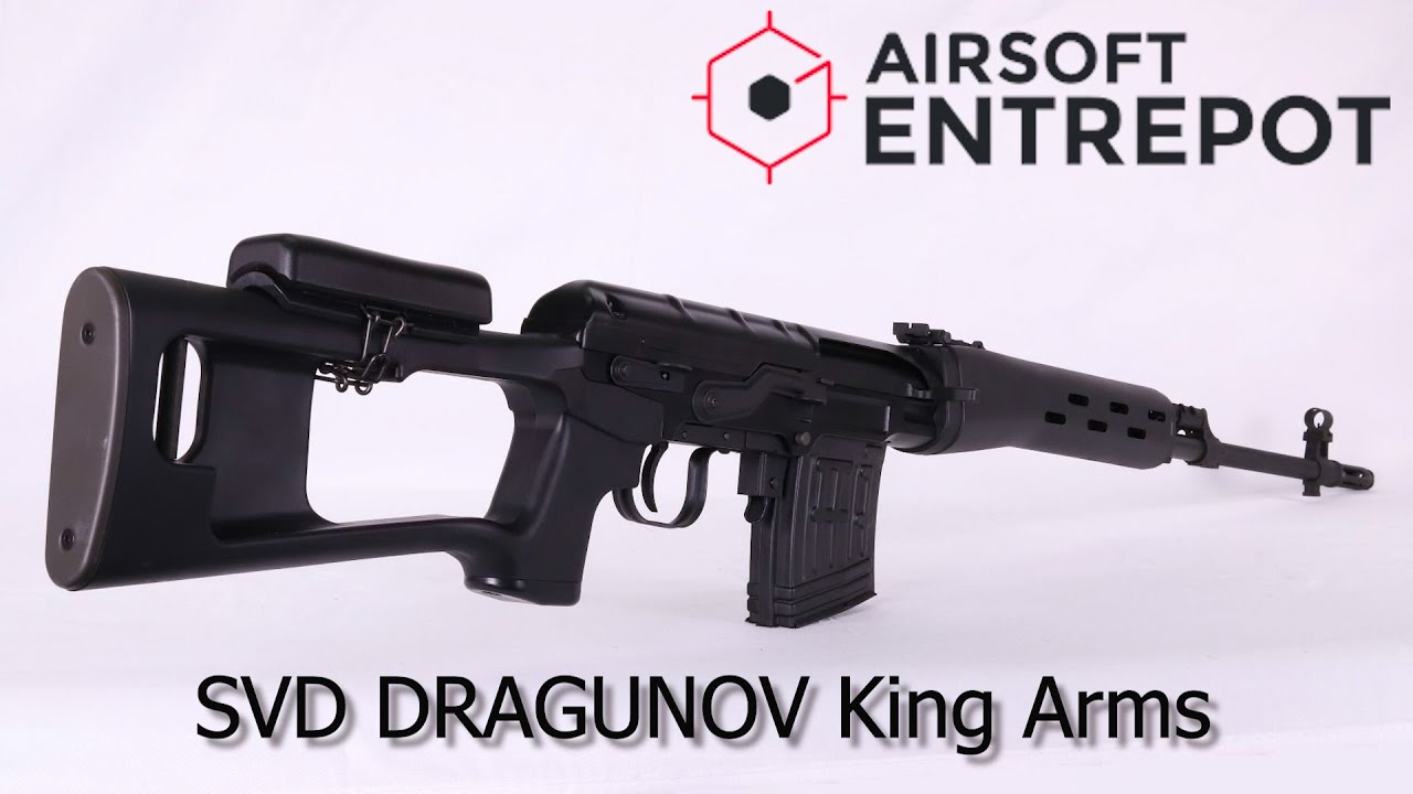 AIRSOFT- SVD Dragunov King Arms, revue et tests.
