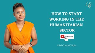 TIPS ON WORKING IN THE HUMANITARIAN SECTOR Guide