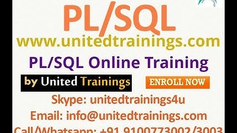 SQL online training | Oracle SQL training | SQL training videos