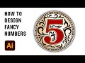 How To Design Fancy Numbers and Badge Logos in Adobe Illustrator - 5