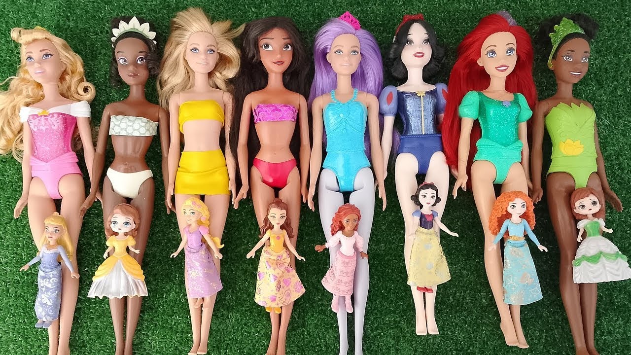 Disney Princess Doll Makeover ~ DIY Miniature Ideas for Barbie   Wig, Dress, Faceup, and More! DI