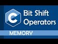 The bit shift operators in c