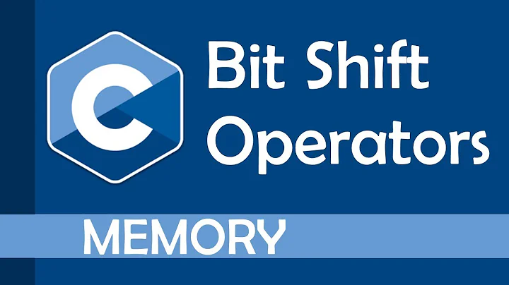 The bit shift operators in C