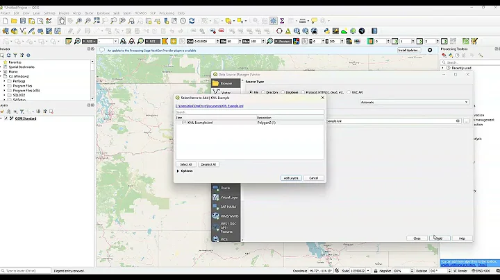 QGIS  - Importing KML/KMZ files