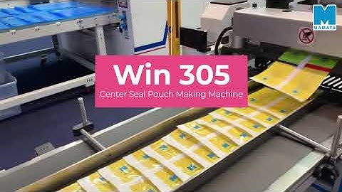 Mamata | Win 305 CP - High Speed Center Seal Pouch Making Machine (For PE Overlap Seal Pouches)